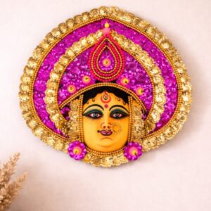 Premium Pink Durga Chhau Mask