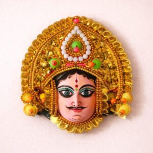 Premium Golden Chhau Mask  wall decor